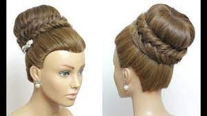 Beautiful Hairstyles For Function Easy Wedding Hairstyle High Bun Updo Womens Hairstyles Prom Hairstyles All Down How To Draw Hair