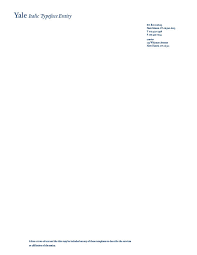 Below is another example of a letterhead using the logo's color scheme and shapes for its letterhead frame. Stationery Yale Identity