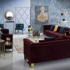 اطقم كنب أزرق أسود and عنابي