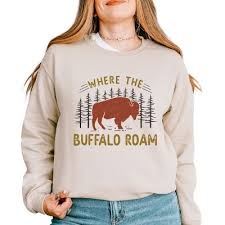 Simply Sage Market Where the Buffalo Roam Sweatshirt, Dust