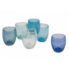 Servizi da piatti, posate e bicchieri villa d'este sono elementi essenziali per vivere con stile la tavola. Villa D Este Acapulco Set 6 Bicchieri Acqua Colori Assortiti Toni Del Blu Pasta Di Vetro