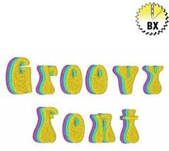 A abstract groovy by wep. Groovy Font By Hopscotch Embrilliance Fonts On Embroiderydesigns Com