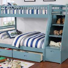 The traditional ladder has been updated with a safer stair step and the bottom bunk comes in a full size. The Best Bunk Bed With Drawer Steps Nursery Kid S Room Decor Ideas My Sleepy Monkey