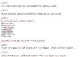 Cara agar negosiasi nah itulah penjelasan mengenai pengertian teks negosiasi, struktur, unsur, ciri dan contohnya, semoga apa yang dipaparkan tentang teks negosiasi dapat. Contoh Soal Struktur Isi Teks Negosiasi