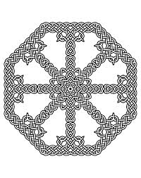 Celtic knot shamrock coloring pages love page for adults animal. Celtic Art Mandala Coloring Page 3 Difficult Mandalas For Adults 100 Mandalas Zen Anti Stress