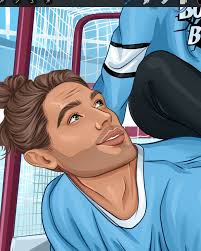 Another illustration for @authorbrittaneenicole . Hockey is love! .  Illustration style: COMIC 💛