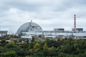 The new safe confinement (nsc) new metal dome designed and built by french consortium novarka encasing the destroyed reactor at chernobyl plant on july 10, 2019, in chernobyl. Chernobyl New Safe Confinement