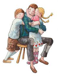 Daddy Loves Me Nursery Art Print Children S Art Etsy In 2021 Hug Illustration Nursery Art Prints Family Cartoon