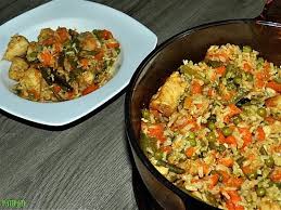 Riz Au Poulet Et Legumes Cuisson Au Four Recette Riz Au Poulet Poulet Legumes Recette Riz Poulet