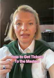 Ways to Get Masters Tickets