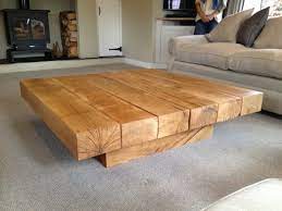 Square Oak Coffee Table 1 Tarzantables Co Uk Wood Coffee Table Rustic Coffee Table Square Large Square Coffee Table