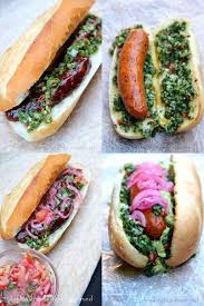 Recipe For Choripan Or Chorizo Hot Dog With Chimichurri Sauce Hot Dog Recipes Dog Food Recipes Dog Recipes