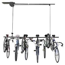 Bike hoist bicycle lift for garage ceiling storage,heavy duty bicycle hanging racks,bike storage with 3 pulley and 45 ft adjustable rope|100 lb capacity. Garage Gator Bicycle Storage Lift Costco
