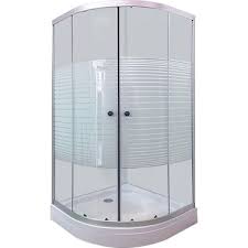 Fitilli duşakabin mi, silikonlu duşakabin mi? Durul Dusakabin 90 X 90 Cm Oval Cizgili Cam Mat Profil Fiyati