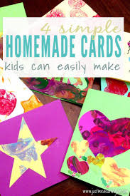 Diy Easy Birthday Card Ideas For Kids Four Simple Cards Kids Can Make Homemade Thank You Cards From Toddlers And Kids Handmade Thank You Cards Teacher Birthday Card Thank You Card Design