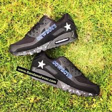Dallas Cowboys White Splat Custom Nike Air Max Shoes Black In 2021 Nike Shoes Air Max Nike Air Max Custom Nikes