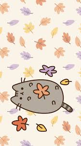 Find an image you like on wallpapertag.com and click on the blue download button below an image. Pusheen The Cat Iphone Wallpaper Pusheen Cute Cat Wallpaper Fall Wallpaper
