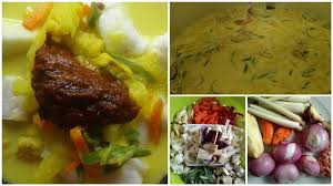 500 gr beras solok anak daro 2 sdt kapur sirih sedikit air 3 ½ l air bahan. Resepi Lontong Aka Kuah Lodeh Simple Sedap Hirup Kuah Sampai Licin
