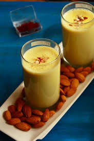 Badam Milk Recipe Tasty Healthy And Energetic Drink Made With Almonds Milk Sugar And Saffron Indian Badam Milk Recipe Milk Recipes Coffee Recipe Healthy