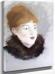 Woman With A Gold Pin By Edouard Manet Art Reproduction from Cutler Miles.