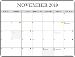 November 2019 Moon Phase Calendar Moon Phase Calendar November Calendar Calendar Printables