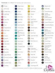 Image Result For Swarovski Color Chart 2019 Crystals