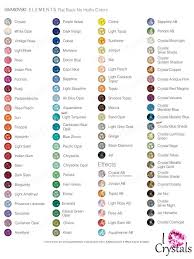 image result for swarovski color chart 2019 crystals