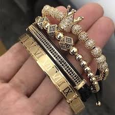 Black And Gold Bracelet For Men Men Luxury Gold Bracelets Mens Gold Bracelets Bracelets For Men Mens Bracelet Designs
