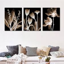Easy to follow instructions guide you through creating your own beautiful canvas artwork. Black And White Simple Flowers Canvas Painting Wall Art Pictures For Living Room Bedroom Modern Home Decoration Posters Murals Nordic Wall Decor