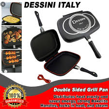 If you order any of the sizes today. Dessini Double Sided Grill Pan