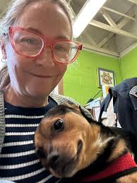 Jagger became our fur baby right before Christmas. He came to us already  knowing some tricks but when I asked him for a high five, who knew ?!! He  also does what