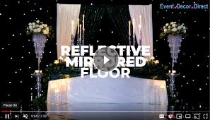 Event Decor Direct: ➡️ New Product Alert: Reflective Mirrored Floor 🚨 |  Milled