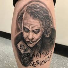 Why So Serious Joker Jokertattoo Heathledger Batman Batmantattoo Heathledgertattoo Bnginksociety Blackandgrey Ideias De Tatuagens Tatuagem Tatuagens