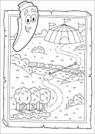 Practice makes perfect, and coloring makes it fun! Dora The Explorer Map Coloring Pages Coloring Home