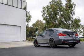 Mineral Gray Metallic Bmw F30 335i With Aftermarket Carbon Graphite Wheels In 2020 Bmw Minerals Wheel