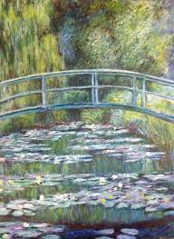 Hand Painted 18x24 Claude Monet Bridge Over A Pond Of Waterlilies Painting On Stretched Canvas Bilder Claude Monet Monet