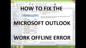 Click on the send/receive option in the menu bar. How To Fix The Work Offline Error In Microsoft Outlook 2010 Youtube