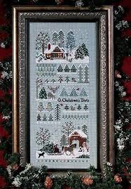Jingle Bells Xmas Tree Farm Cross Stitch Chart