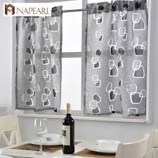 Küchengardine lisea, kurz, 60 x 120 cm, grau, 2 stück. Fenster Vorhang Kurz