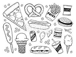 Junk Food Doodles Stock Vector Art 19987936 Doodle Desenleri Cizimler Doodle Sanati