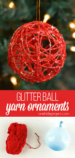 Handmade reindeer coasters will brighten up your christmas decor this. How To Make Glitter Ball Yarn Ornaments Using Balloons