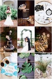 Totally loving all the gold details along with the black. Gorgeously Glam Gold Black Tropical Wedding Theme