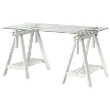 There is some light scratching to the top, as shown in the pictures, mostly on one side, and a little bit of scuffing on the legs. Ikea Table Egg Pattern Glass Top White Trestle 22382 282 64 Walmart Com Walmart Com