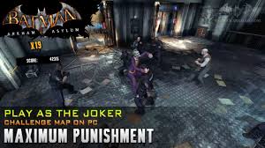 Credits to feral interactive for computer porting. Batman Arkham Asylum Play As Joker Maximum Punishment Youtube