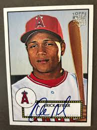 Los Angeles Angels ERICK AYBAR autographed 2006 Topps Heritage