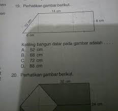 Feb 10, 2018 · keliling gabungan bangun datar pada gambar diatas adalah. Keliling Bangun Datar Pada Gambar Adalah Brainly Co Id