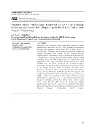 Bila ketiga pihak tersebut memberi izin, maka siswa dapat kembali masuk ke sekolah dengan mematuhi protokol kesehatan. Pdf Pengaruh Model Pembelajaran Kooperatif Co Op Co Op Terhadap Keterampilan Menulis Teks Eksposisi Pada Siswa Kelas Vii B Smp Negeri 1 Singkawang