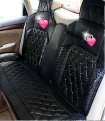 Buy Wholesale Luxury Diamond Chanel Universal Automobile Leather Car Seat Cover Cushion 10pcs S Leather Car Seat Covers Bling Car Accessories Leather Car Seats