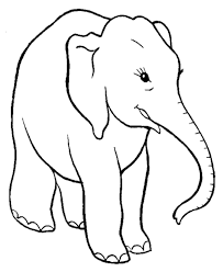 After the glue dries, cut out the elephant picture from the cardboard. Elephant Coloring Pages To Print Coloring Home
