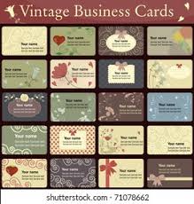 50 vintage business cards for multiple purposes, 30 in illustrator format (ai) and 20 in psd, at 300 dpi and totally editable. Vintage Business Cards Collection Beautiful Harmonic Stock Vector Royalty Free 71078662